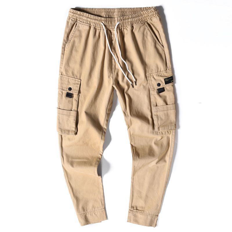 Nine-point Pants Trendy Herenoverall Met Meerdere Zakken Voor Heren