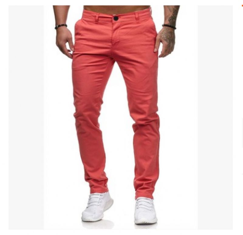 Slim-fit Casual Kleurenbroek Voor Heren