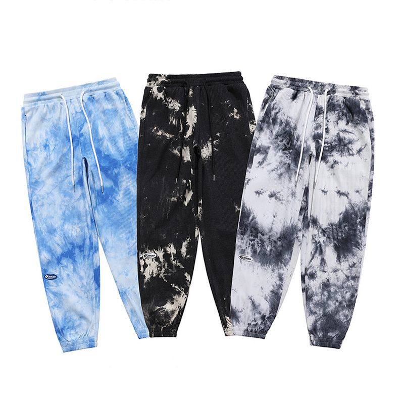 Tie-dye Inkt Loszittende Nationale Trend Casual Broek