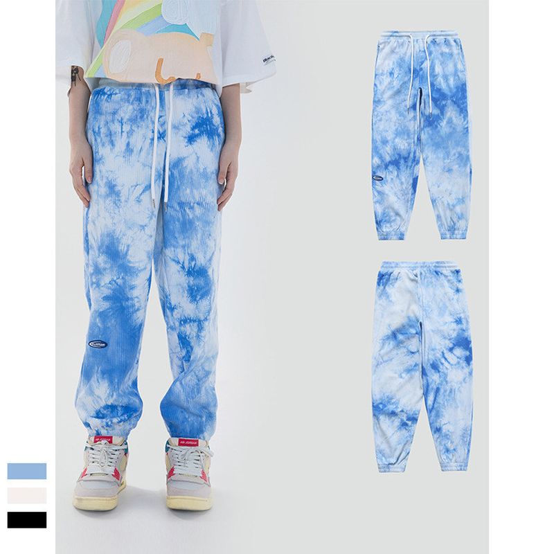 Tie-dye Inkt Loszittende Nationale Trend Casual Broek