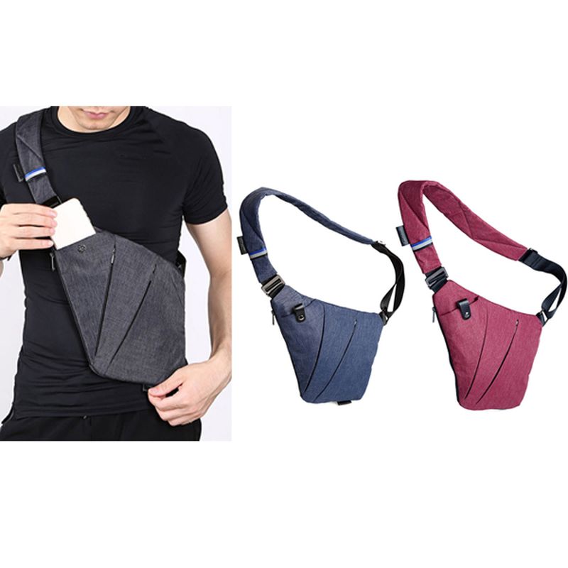 Heren Dames Rechts Linkshandige Multifunctionele Sport Outdoor Lichte Heuptas Borsttas Crossbody Tas