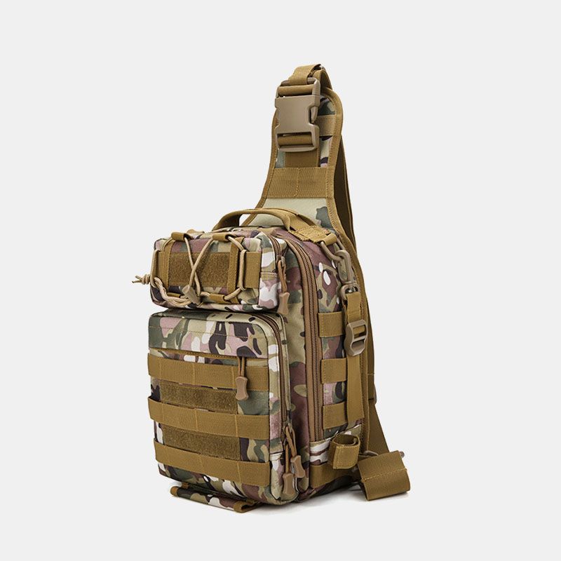 Heren Nylon Camouflage Grote Capaciteit Multi-carry Tactical Travel Outdoor Borsttas Schoudertas