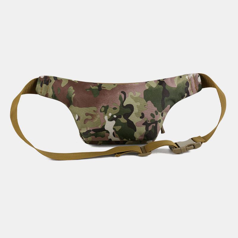 Heren Nylon Multi-carry Multi-pocket Outdoor Tactische Camouflage Rijden Heuptas Schoudertas Borsttas