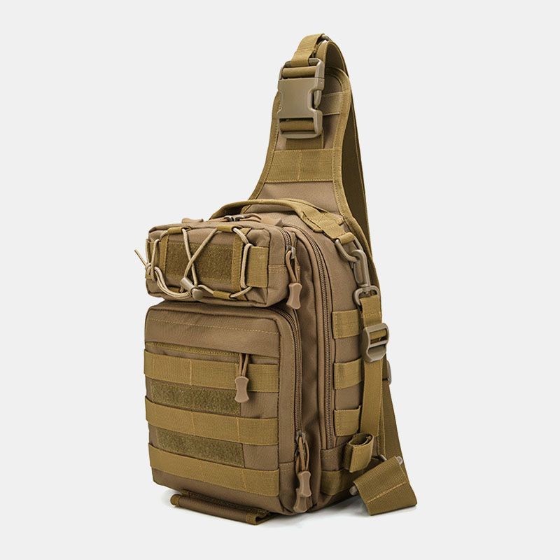 Mannen Nylon Camouflage Multifunctionele Grote Capaciteit Outdoor Vissen Crossbody Tassen Borsttas Tactische Tas