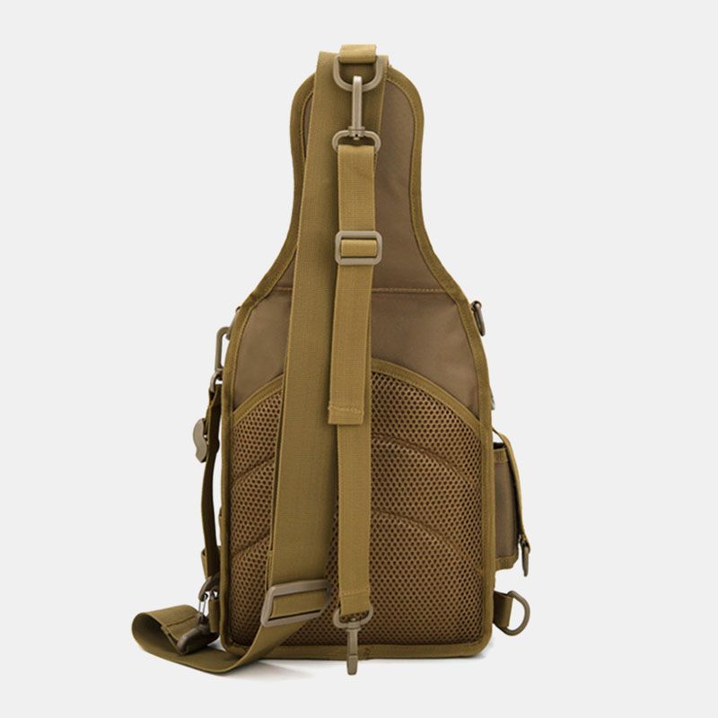 Mannen Nylon Camouflage Multifunctionele Grote Capaciteit Outdoor Vissen Crossbody Tassen Borsttas Tactische Tas