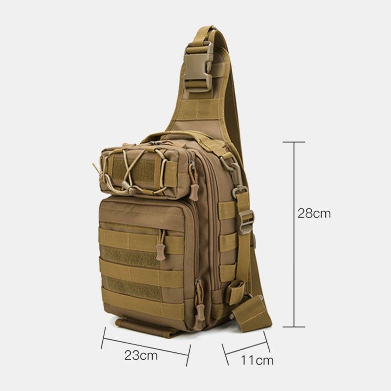 Mannen Nylon Camouflage Multifunctionele Grote Capaciteit Outdoor Vissen Crossbody Tassen Borsttas Tactische Tas