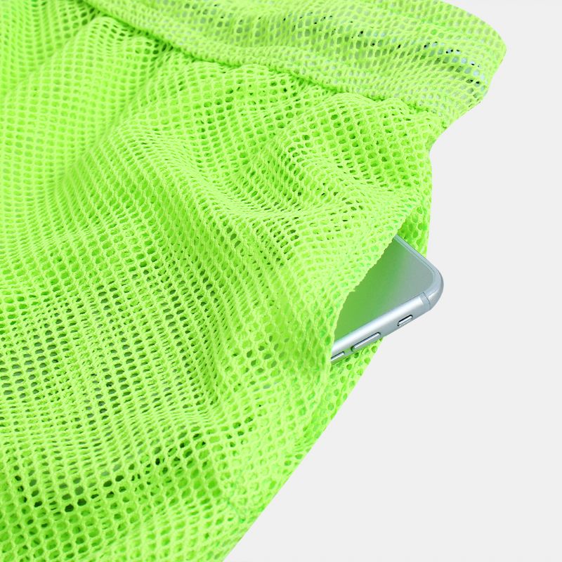 Effen Mesh Doorschijnende Boardshort