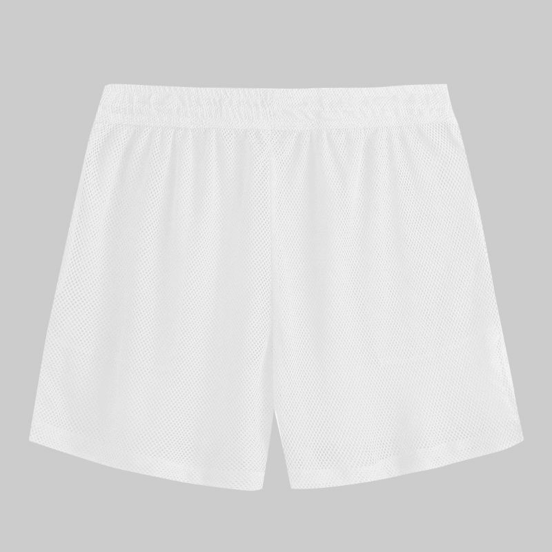 Effen Mesh Doorschijnende Boardshort