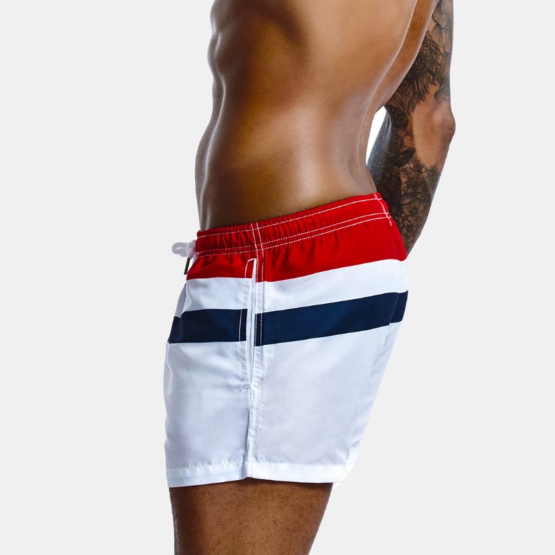 Gebreide Boardshorts Met Kleurvlakken