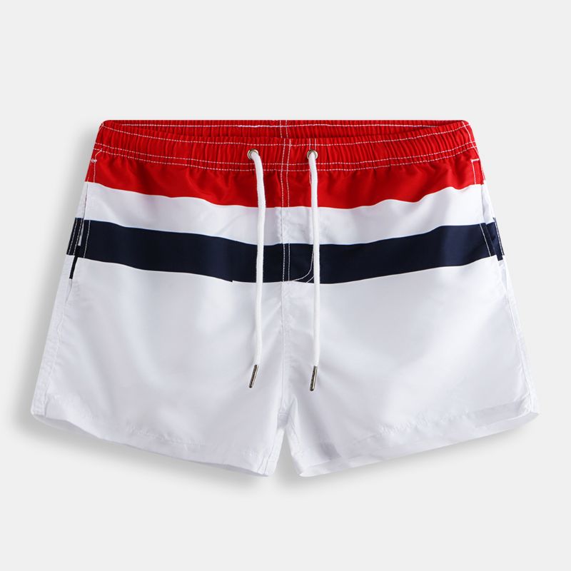 Gebreide Boardshorts Met Kleurvlakken