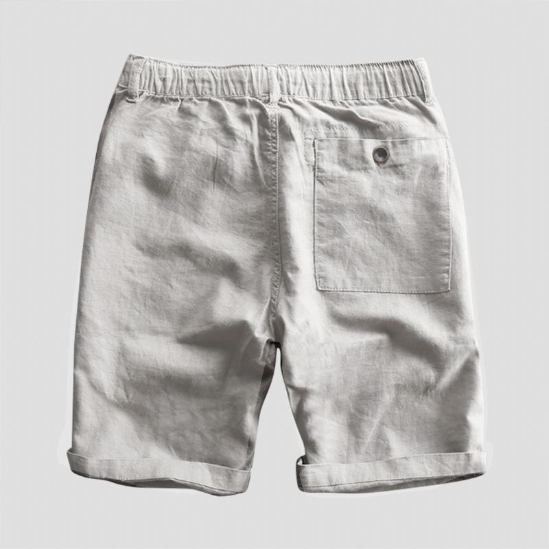 Heren 100% Katoenen Casual Shorts Met Trekkoord