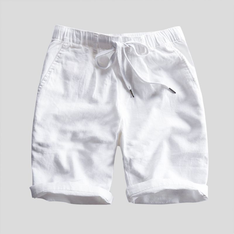 Heren 100% Katoenen Casual Shorts Met Trekkoord