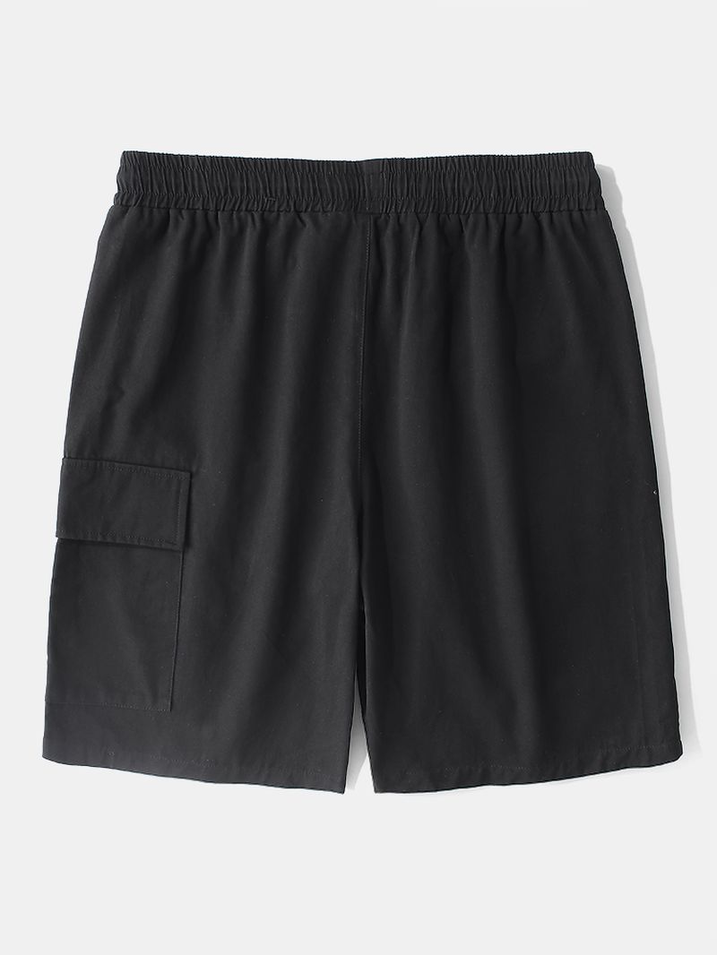 Heren Casual Grote Zak 100% Katoenen Kleurblok Cargo Shorts