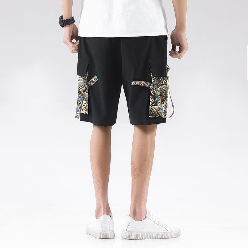 Heren Shorts Met Trekkoord In Chinese Stijl