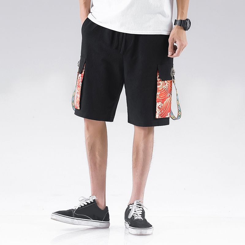 Heren Shorts Met Trekkoord In Chinese Stijl