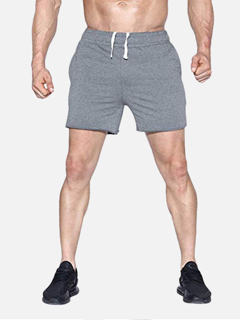 Heren Sport Ademende Losse Elastische Taille Runnin Shorts