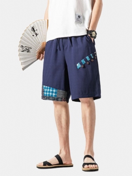 Heren Zak Stiksels Kleur Strand Casual Rechte Shorts