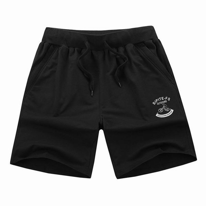 XS-5xl Katoenen Sportshort Voor Heren Elastische Tailleband Zakken Met Ritssluiting Korte Broek Met Trekkoord