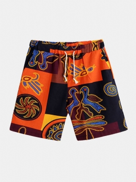 Zomer Casual Shorts Met Etnische Stijl Voor Heren