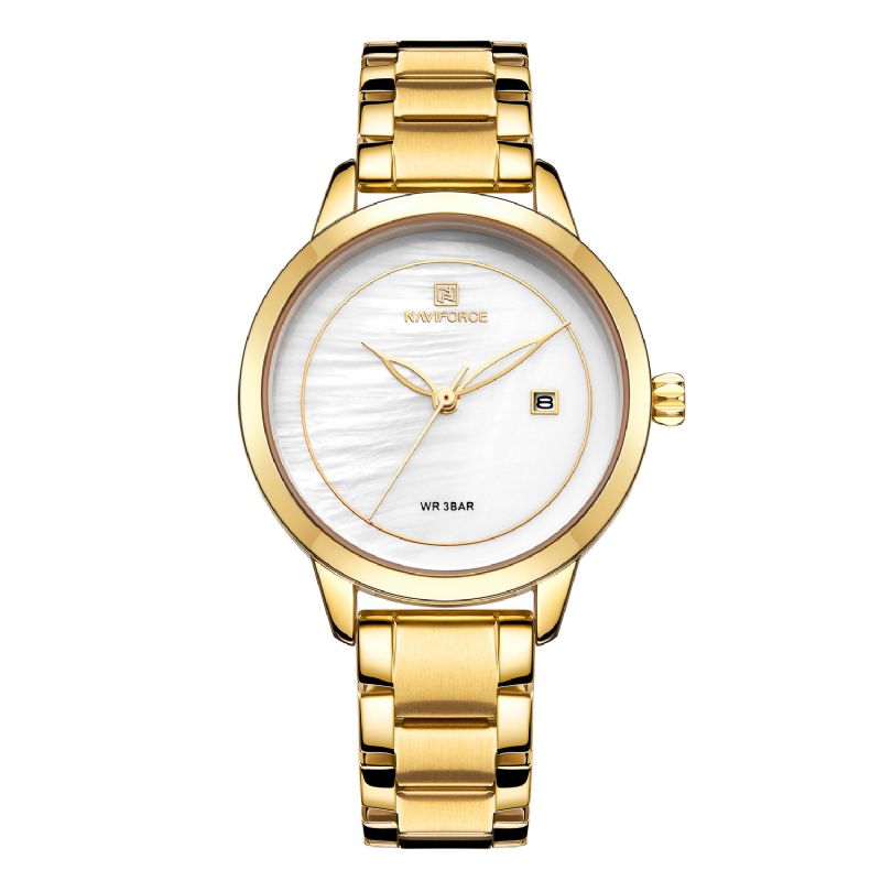 Elegant Design Dames Polshorloge Waterdicht Datumweergave Quartz Horloge