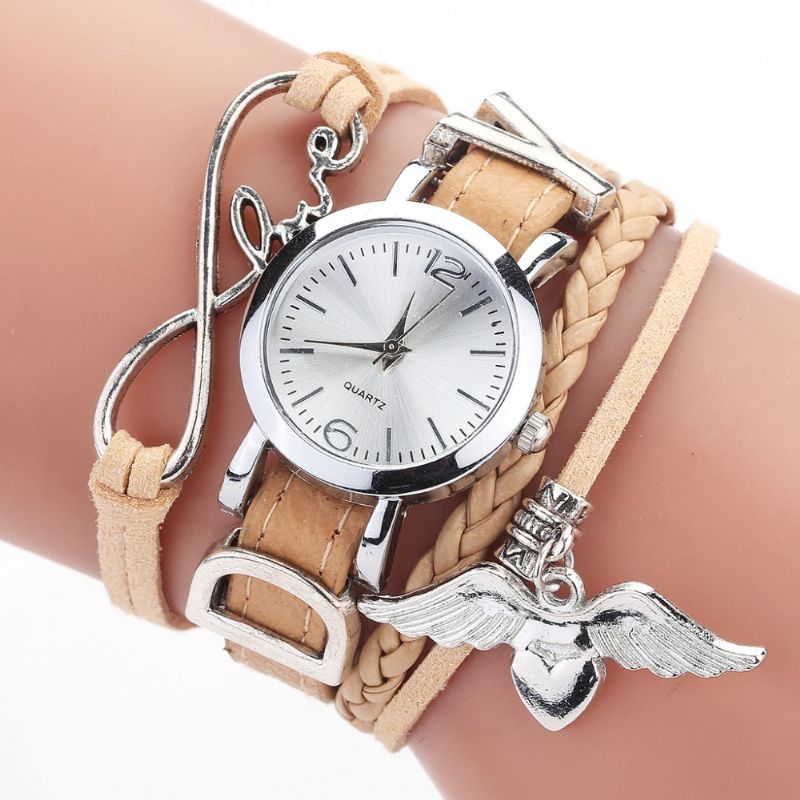 Love Dress Dames Armband Horloge Retro Stijl Quartz Horloges