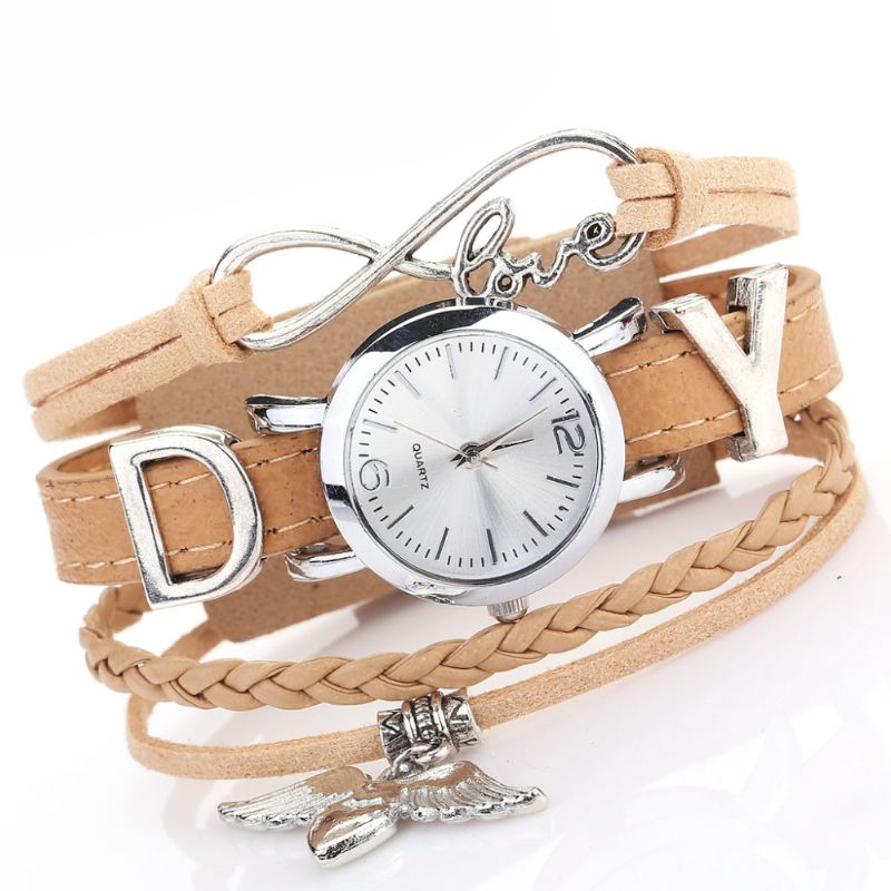 Love Dress Dames Armband Horloge Retro Stijl Quartz Horloges