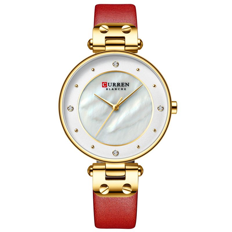 Mode Crystal Case Casual Wijzerplaat Dames Quartz Horloge