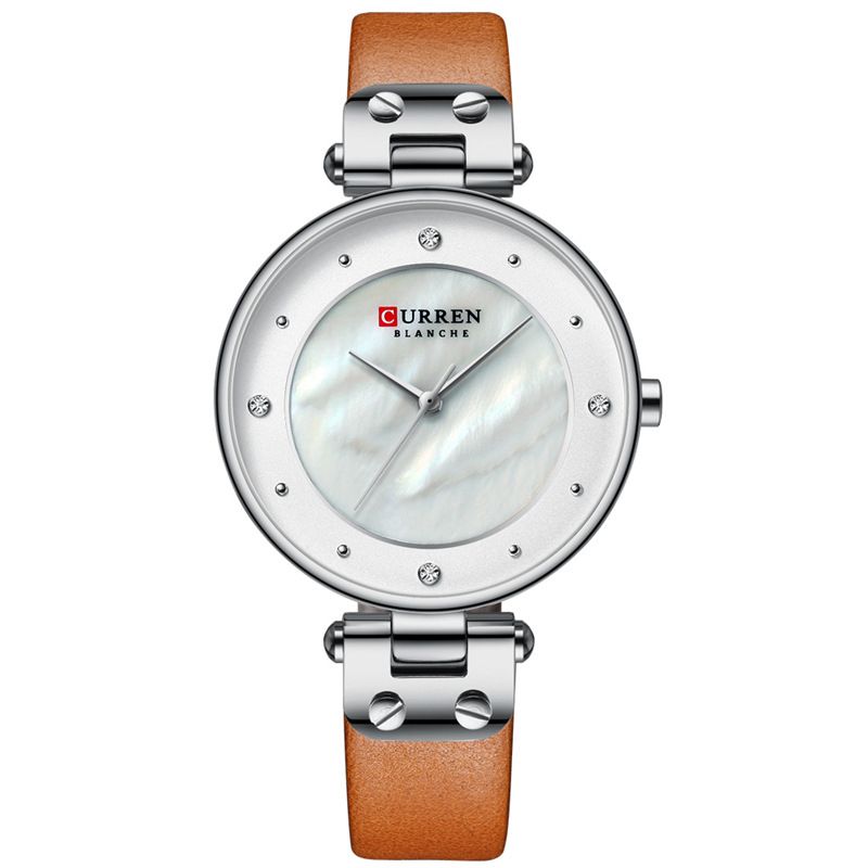 Mode Crystal Case Casual Wijzerplaat Dames Quartz Horloge