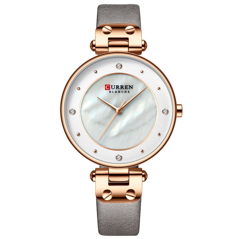 Mode Crystal Case Casual Wijzerplaat Dames Quartz Horloge