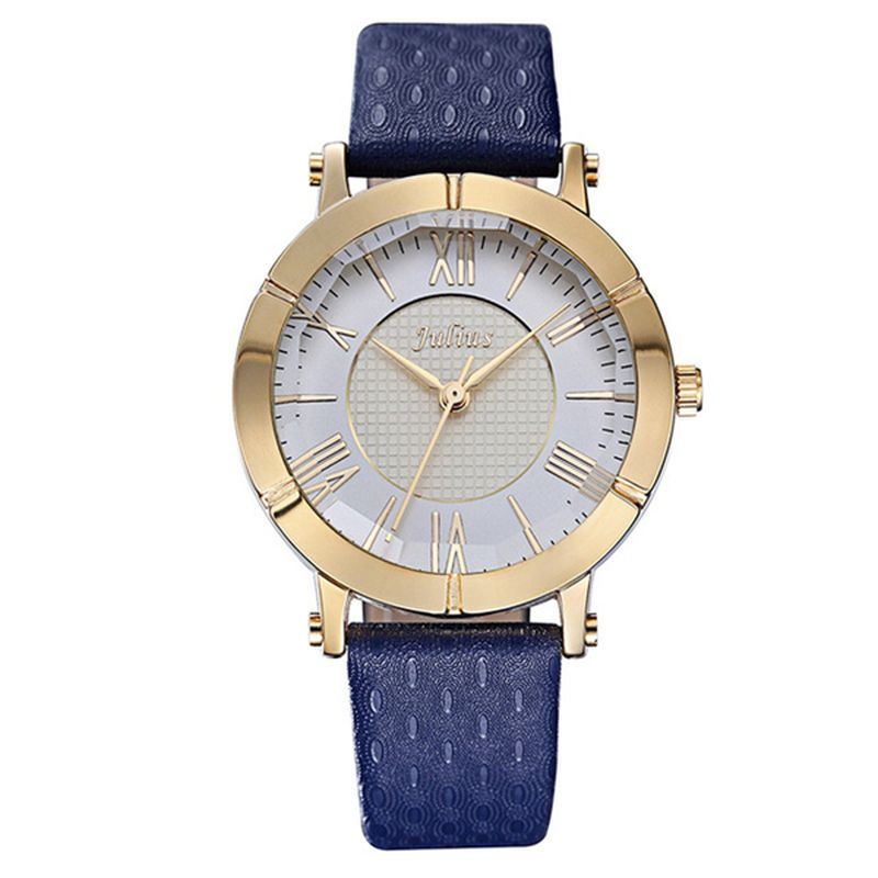 Mode Luxe Lederen Band Dames Student Quartz Horloge