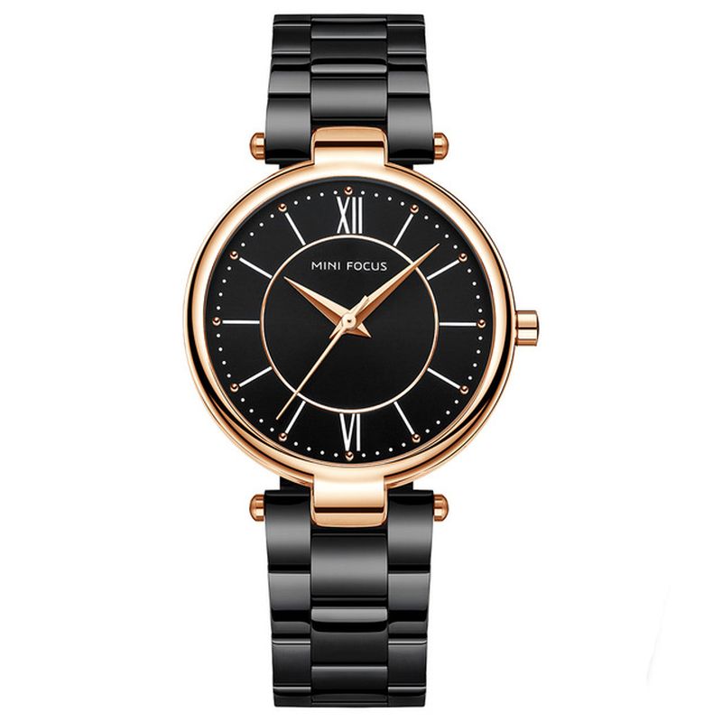 Modieus Dames Polshorloge Roestvrij Staal Waterdicht Quartz Horloge