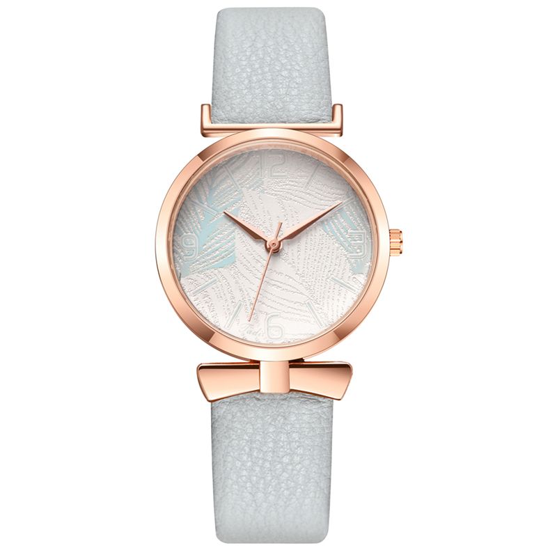 Modieuze Grappige Trendy Dames Horloges Boom Patroon Wijzerplaat Rose Gouden Kast Lederen Band Quartz Horloge