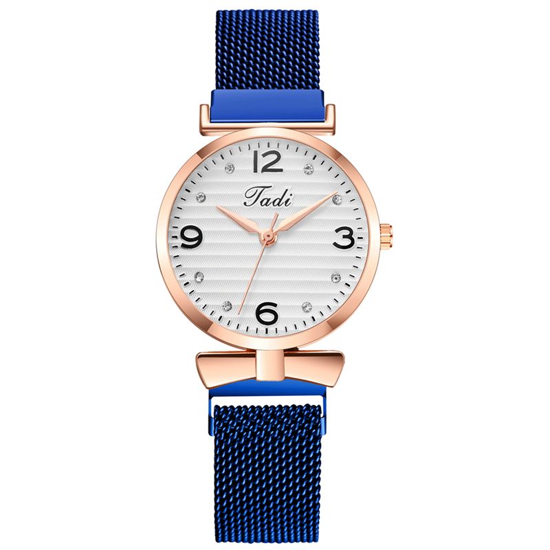 Trendy Eenvoudig Elegant Ontwerp Wilde Dameshorloges Mesh Band Rose Gouden Kast Quartz Horloge