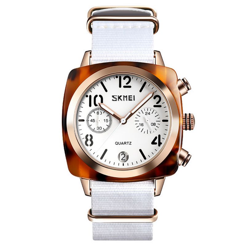 Uniek Ontwerp Multi-dial Lichtgevende Waterdichte Dames Polshorloge Quartz Horloge