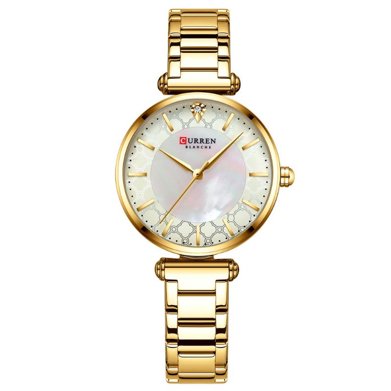 Waterdichte Casual Stijl Dames Polshorloge Roestvrij Stalen Band Quartz Horloges