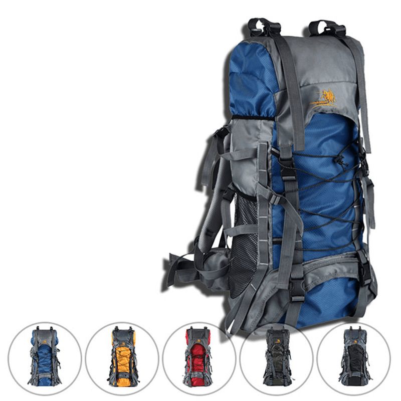 60l Outdoor Trekking Rugzak Waterdichte Nylon Reistas Campingtas