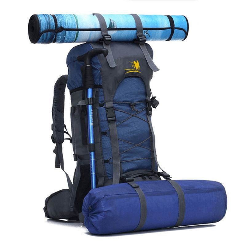 60l Outdoor Trekking Rugzak Waterdichte Nylon Reistas Campingtas