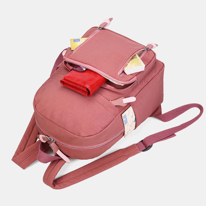 Dames Casual Nylon Basic Casual Rugzak Schooltas