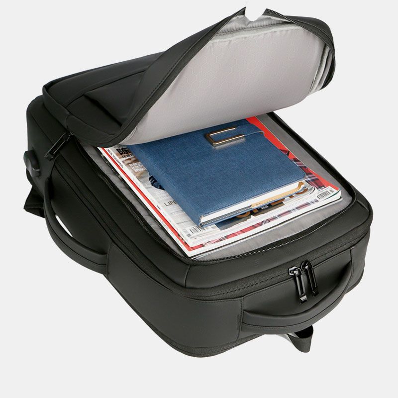 Heren Oxford 15.6-inch Usb-oplaadbare Zakelijke Laptoptas Met Meerdere Zakken