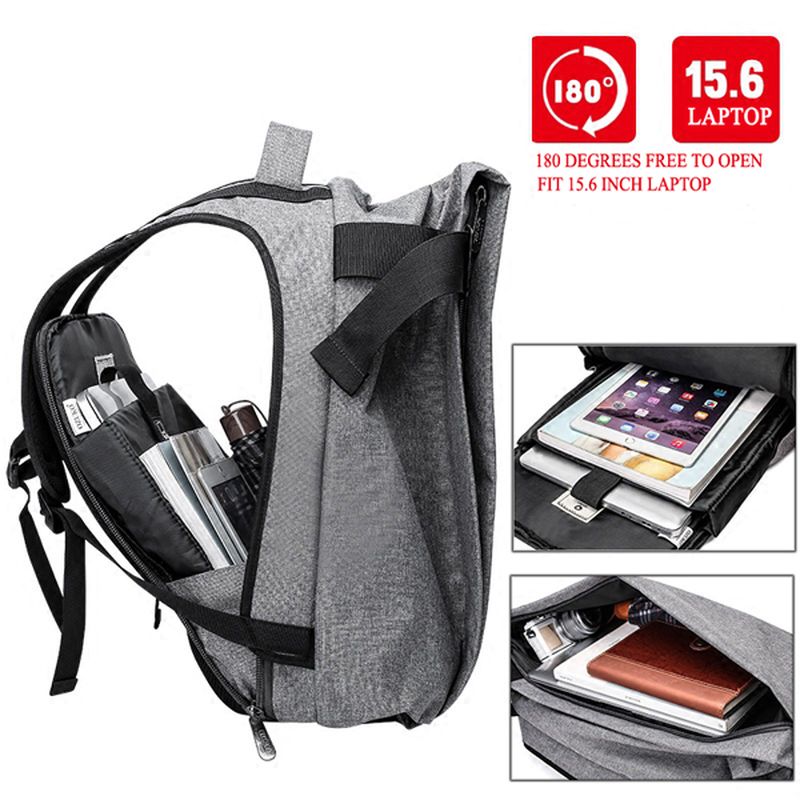 Mannen Mode Anti-diefstal Rugzak Casual Waterdichte Reistas Laptoptas Mochila Met Usb-poort