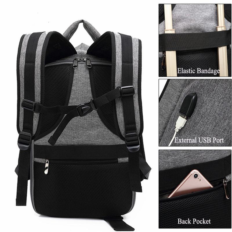 Mannen Mode Anti-diefstal Rugzak Casual Waterdichte Reistas Laptoptas Mochila Met Usb-poort