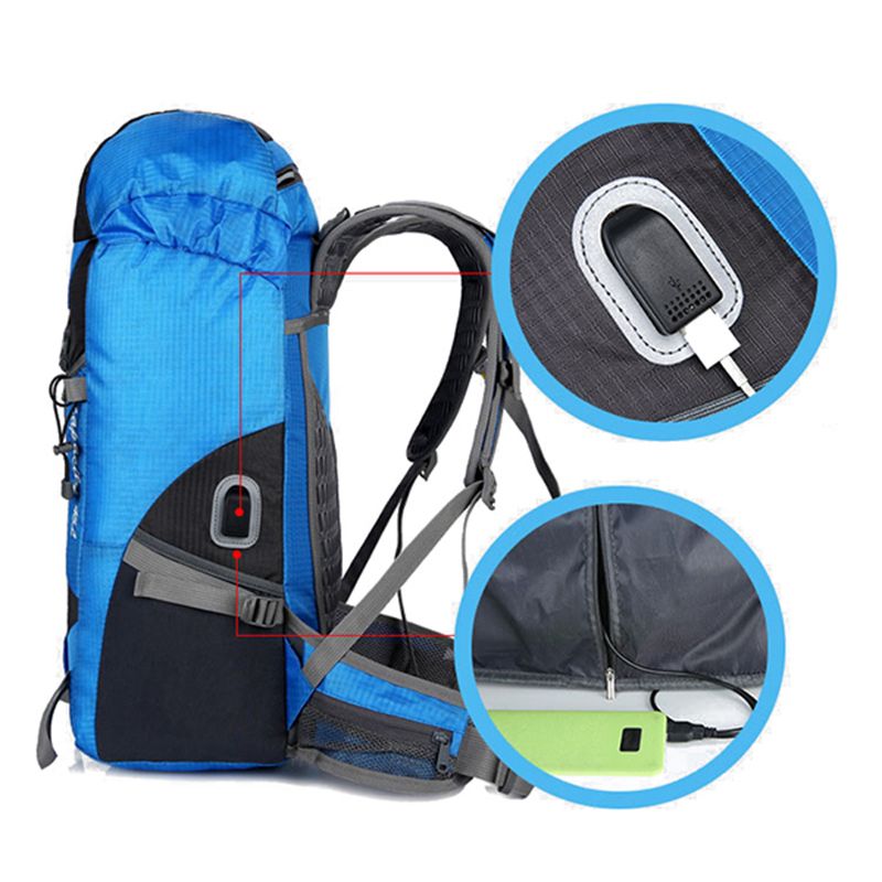 Nylon Waterdichte 55l Outdoor Klimmen Wandelen Sport Rugzak