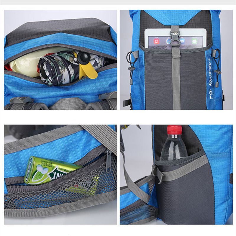 Nylon Waterdichte 55l Outdoor Klimmen Wandelen Sport Rugzak