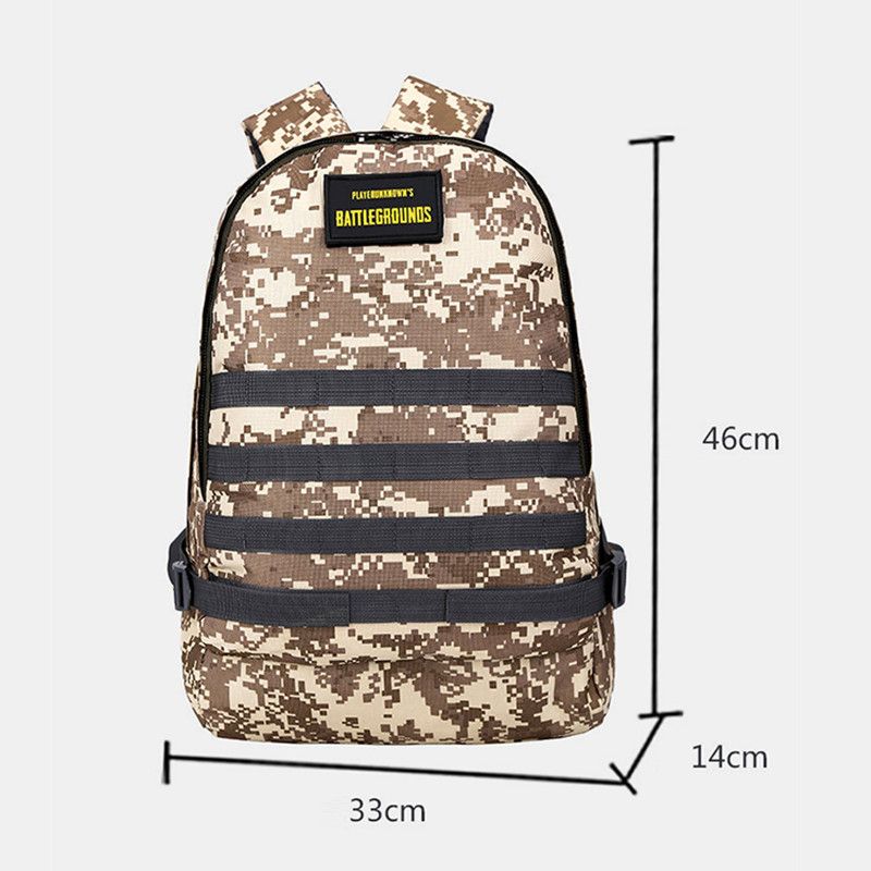 Unisex Camouflage Oxford Doek Student Schooltas Mode Game Trend Rugzak